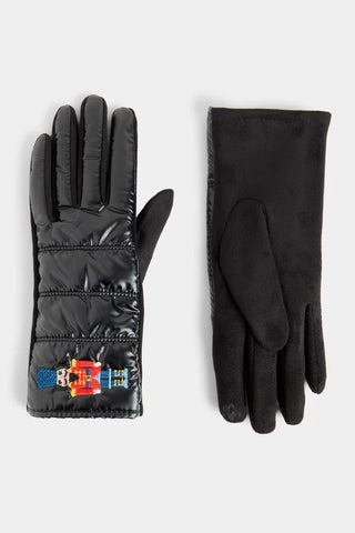 Nutcracker Puffer Touchscreen Gloves