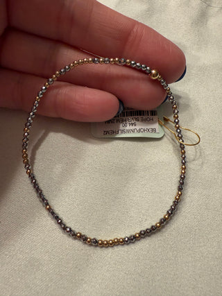 Enewton Extends Hope Unwritten Silver Faceted Hematite 2mm Bead Bracelet