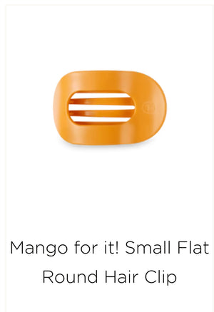 Teleties Mango For It! Flat Round Hair Clip