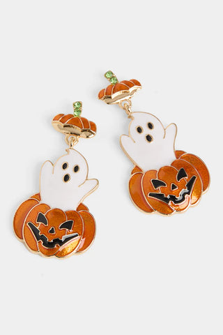 Pumpkin Ghost Earrings