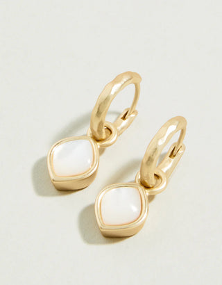Spartina Maera Drop Hoop Mother of Pearl