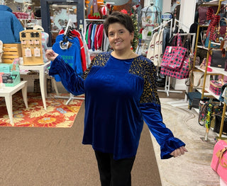 Velvet Midnight Lady Top