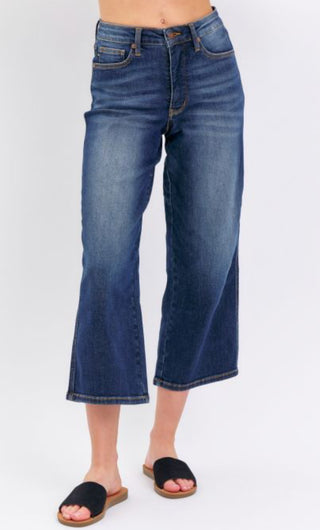 Judy Blue Jeans MR Tummy Control Crop Wide