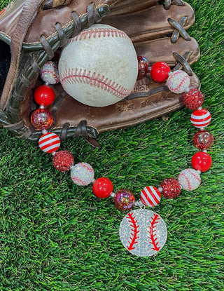 Baseball Pendant Necklace