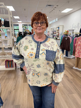 Boho Bloom Pullover