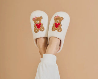 Teddy Bear Hugs Slippers
