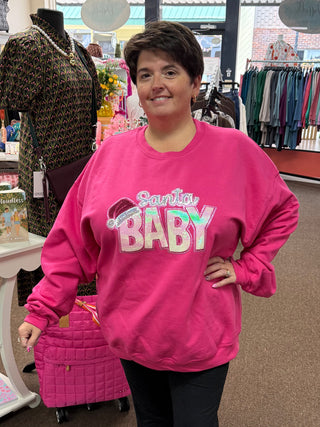 Santa Baby Sequin Sweatshirt
