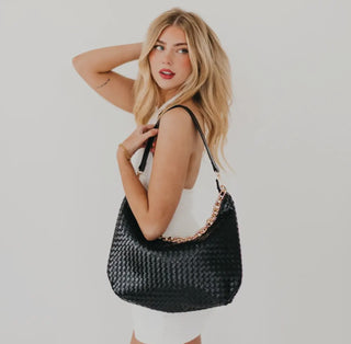 Sienna Slouchy Woven Shoulder Bag