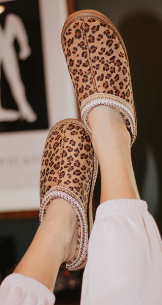 Leopard Slip-On House Shoes