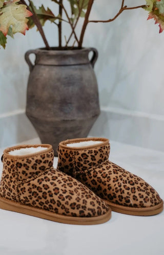 Leopard Mini Ankle Boots