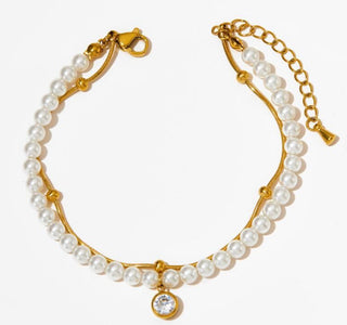 Pearl & Gold Bracelet