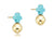 Enewton Signature Cross Turquoise Stud Earring