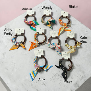 Half Scarf Wristlet Keychain