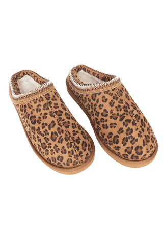 Leopard Slip-On House Shoes