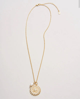 Spartina Parkwood Necklace 18" White Opal