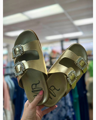 Steller Rhinestone Buckle Slides
