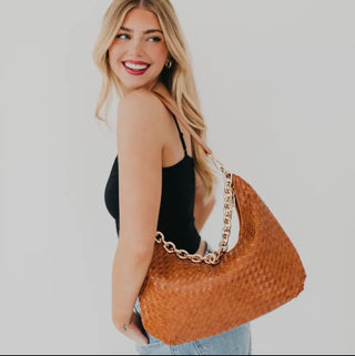 Sienna Slouchy Woven Shoulder Bag