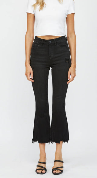 Mica High Rise Crop Flare