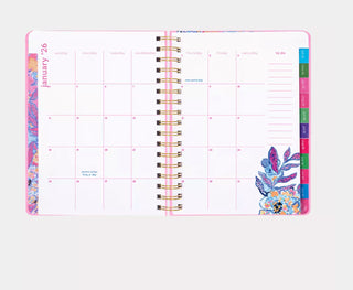 Lilly Pulitzer 2025-2026 Large Agenda: Rousseau Pink Cool As Shell