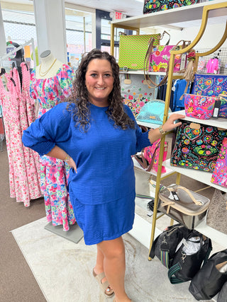 Arrive Early Royal Blue Skort