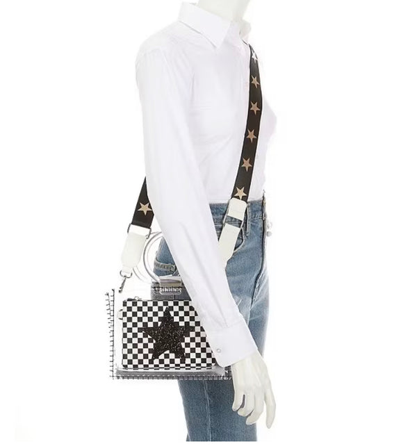 Vintage Havana Mini Molly Clear Checkered Pouch Stadium Cross-Body