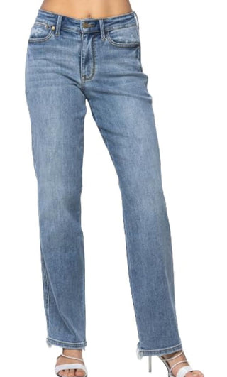 Judy Blue Mid Rise Cell Phone Pocket Dad Jean