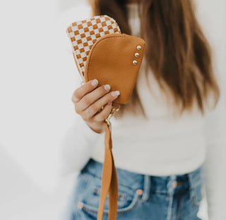 Wonderlust Woven Dual Pouch Wristlet