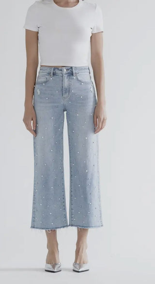 Mica High Rise Wide Leg W/ Pearl Jean