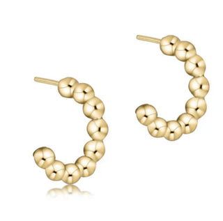 Enewton Beaded Classic 1" Post Hoop 4mm