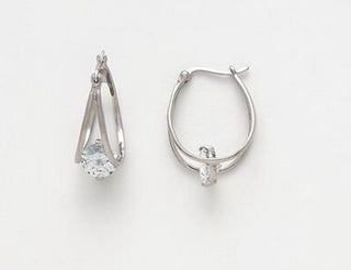 Silver Earring W/ CZ