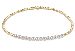 Enewton Goild Bliss 2mm Pearl Bead Bracelet