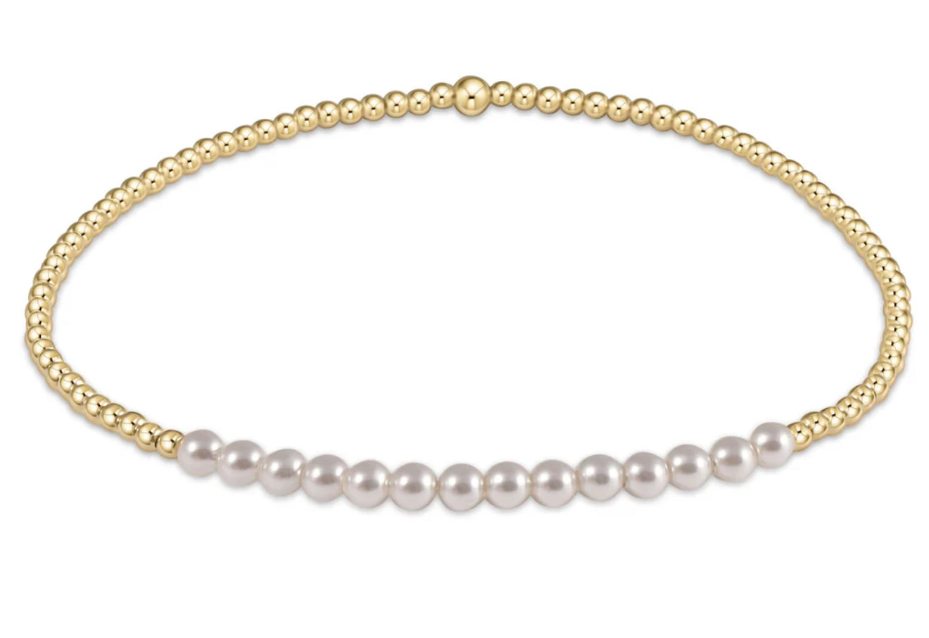 Enewton Goild Bliss 2mm Pearl Bead Bracelet