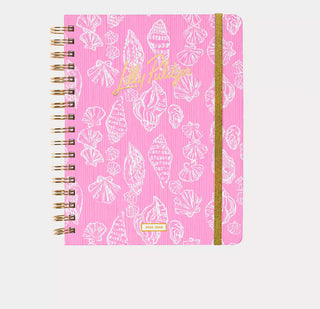 Lilly Pulitzer 2025-2026 Large Agenda: Rousseau Pink Cool As Shell