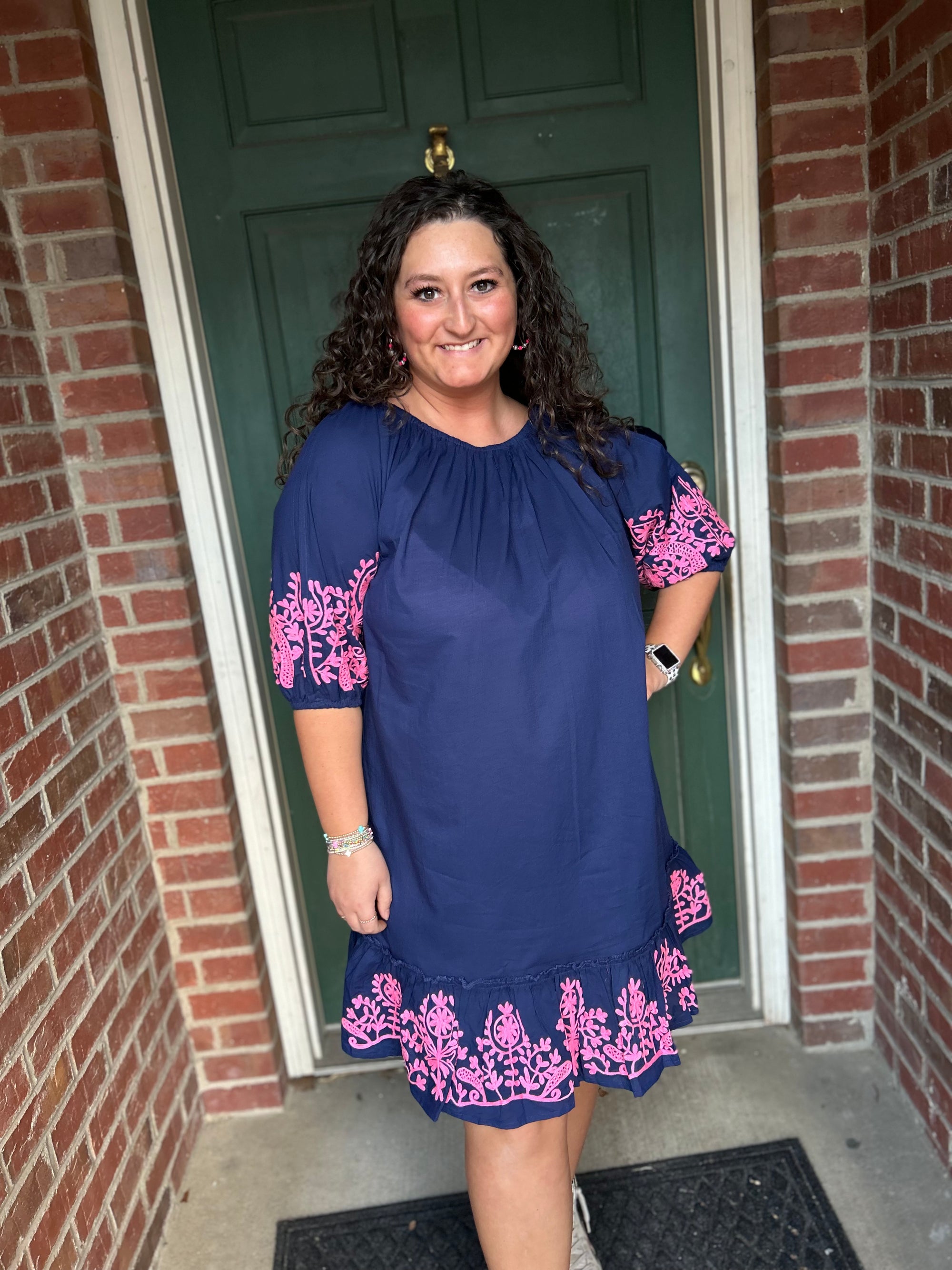 Jules Embroidered Tunic Dress
