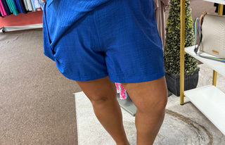 Arrive Early Royal Blue Skort