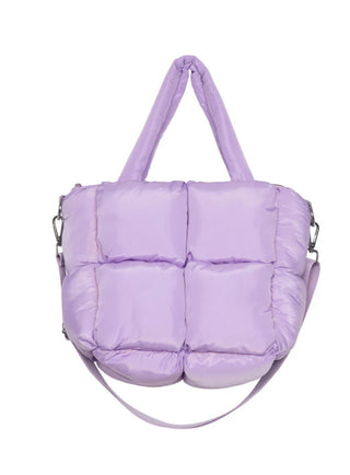 Light Purple Mini Puffer Tote Bag