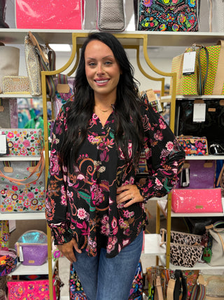 Midnight Bloom Lizzy Top