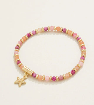 Spartina Calm Waters Stretch Bracelet Ruby/Sunstone