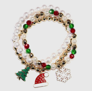 Christmas Charms Stretch Bracelets
