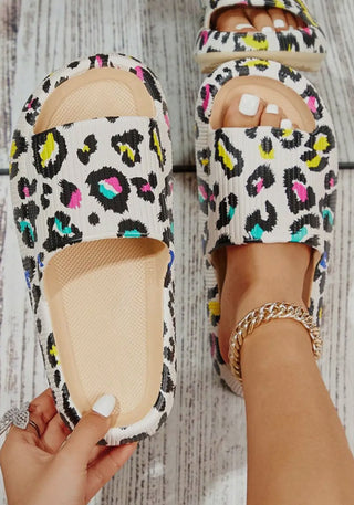 Leopard Print Slip-On Shoes