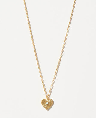 Spartina SLV Necklace 18” Heart of Gold