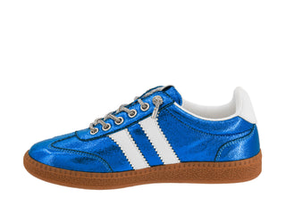 Corkys Heads Up Blue Metallic Sneaker