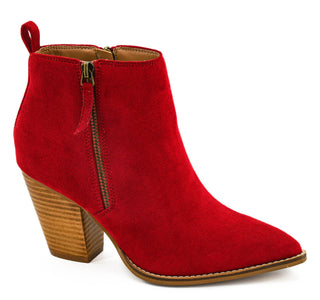 Corky's Red Faux Suede High Standards Boot