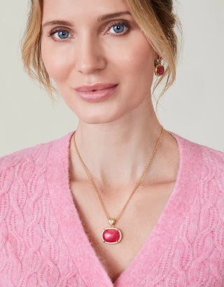 Spartina Greta Necklace 18” Pink