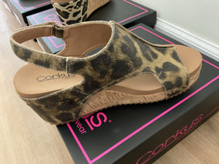 Washed Cognac Leopard Size 9