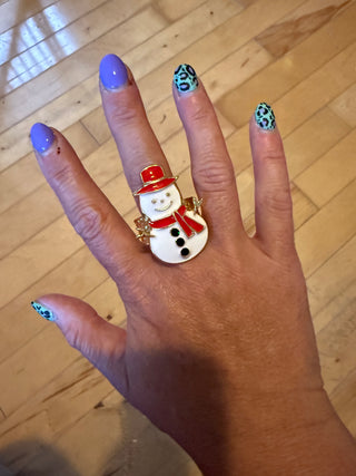 Christmas Theme Stretchy Rings