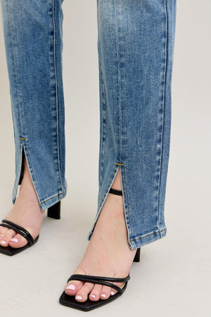 Judy Blue Vintage Wash Front Slit Straight