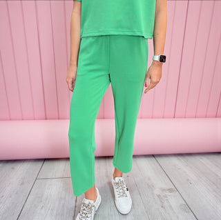 Laguna Soft Cropped Pants Green Pop