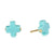 Enewton Signature Cross Stud Turquoise