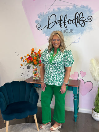 Emerald Wild Side Top